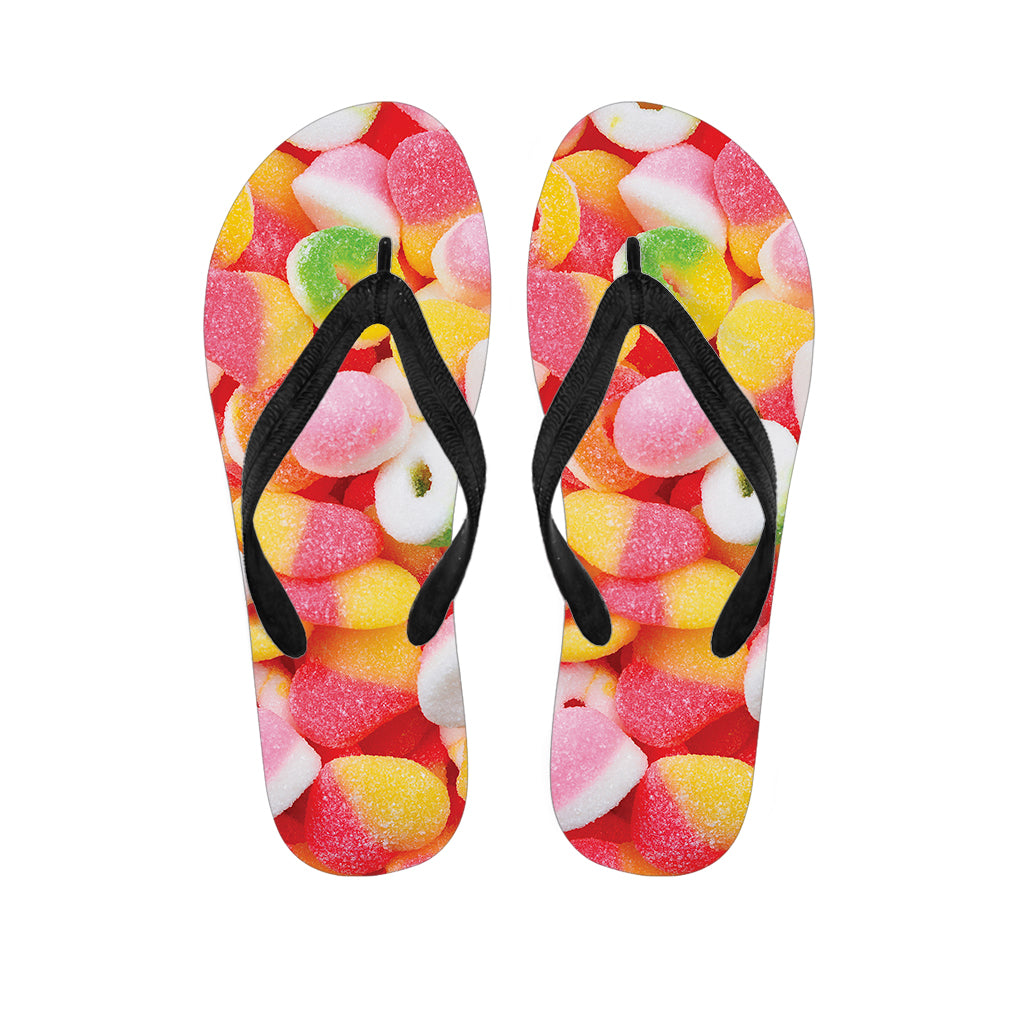 Sweet Gummy Print Flip Flops