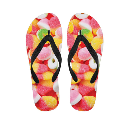 Sweet Gummy Print Flip Flops