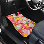 Sweet Gummy Print Front and Back Car Floor Mats