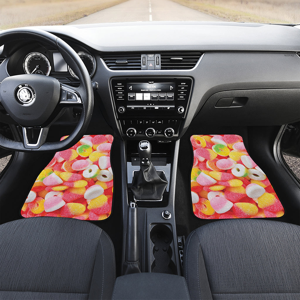 Sweet Gummy Print Front Car Floor Mats