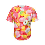 Sweet Gummy Print Men's Baseball Jersey