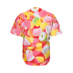 Sweet Gummy Print Men's Baseball Jersey