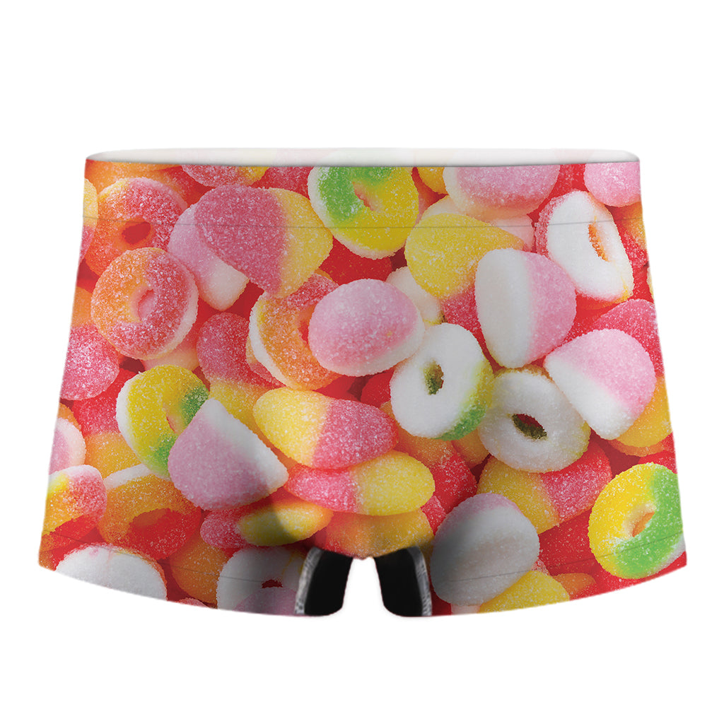 Sweet Gummy Print Men's Boxer Briefs