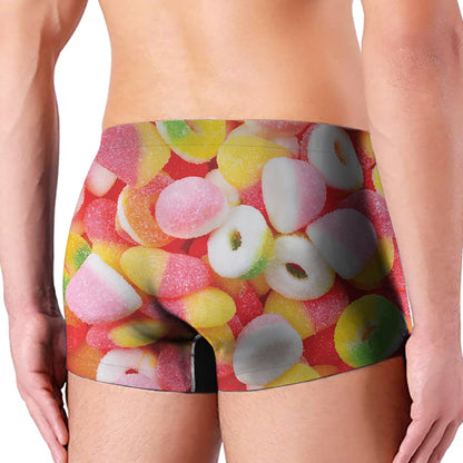 Sweet Gummy Print Men's Boxer Briefs