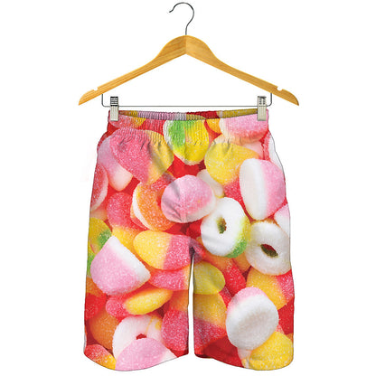 Sweet Gummy Print Men's Shorts