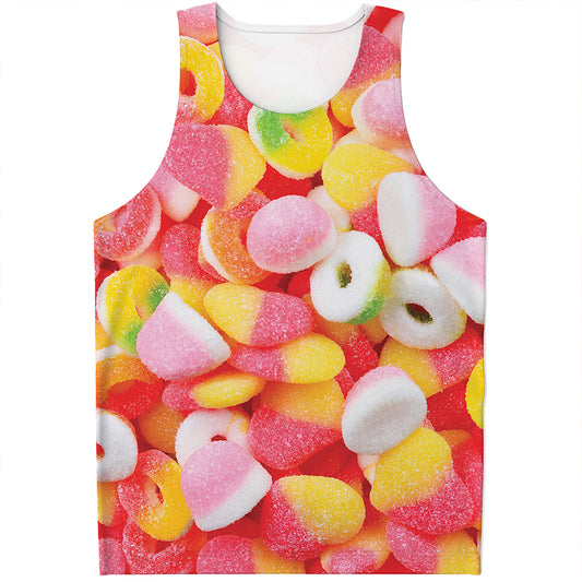 Sweet Gummy Print Men's Tank Top