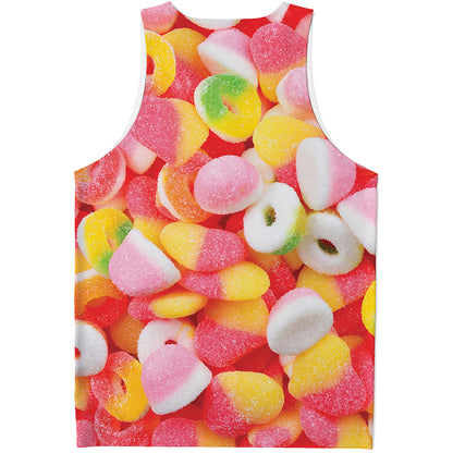 Sweet Gummy Print Men's Tank Top