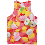 Sweet Gummy Print Men's Tank Top