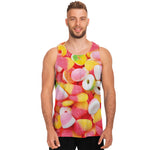 Sweet Gummy Print Men's Tank Top