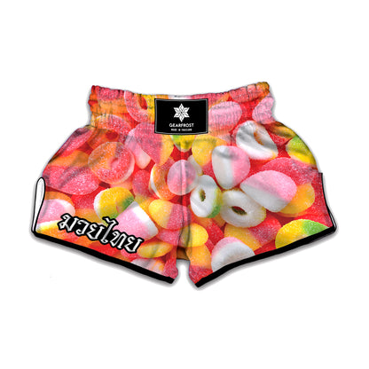 Sweet Gummy Print Muay Thai Boxing Shorts