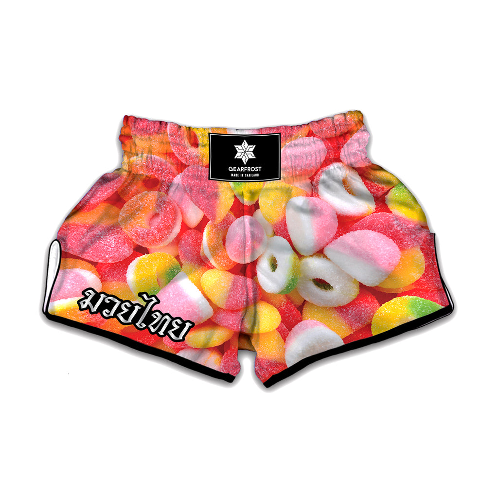 Sweet Gummy Print Muay Thai Boxing Shorts