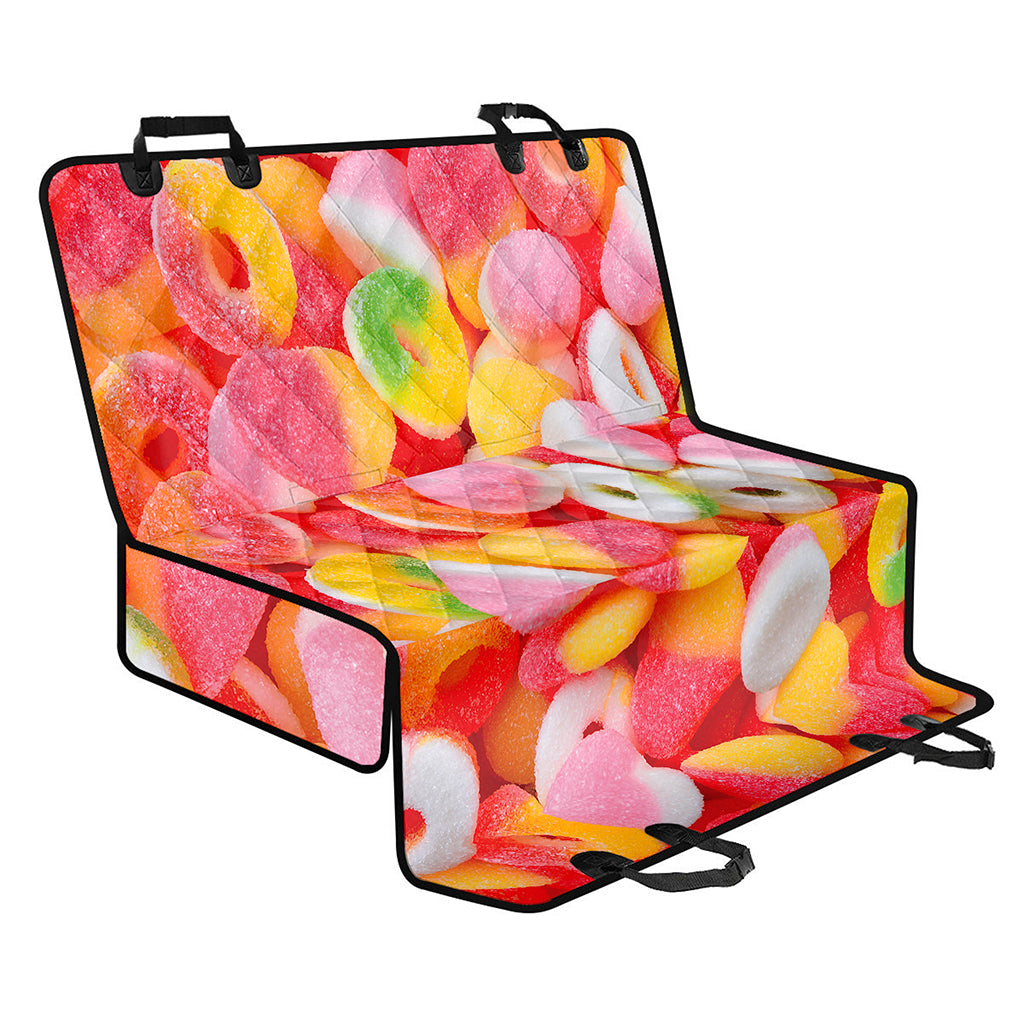 Sweet Gummy Print Pet Car Back Seat Cover