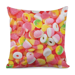 Sweet Gummy Print Pillow Cover