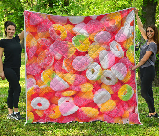 Sweet Gummy Print Quilt