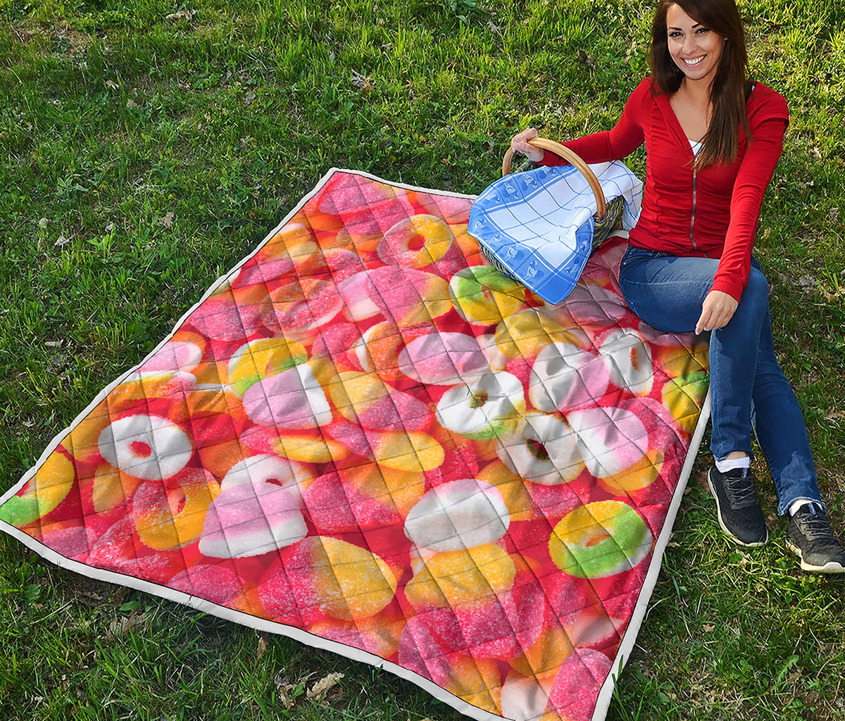 Sweet Gummy Print Quilt