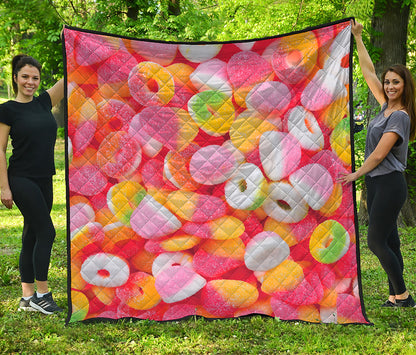 Sweet Gummy Print Quilt