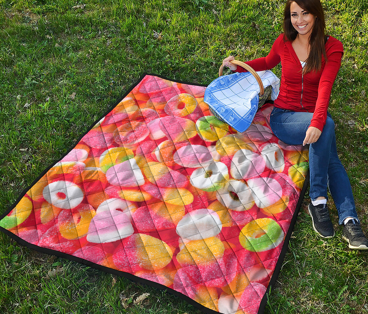 Sweet Gummy Print Quilt