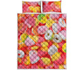 Sweet Gummy Print Quilt Bed Set
