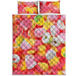Sweet Gummy Print Quilt Bed Set
