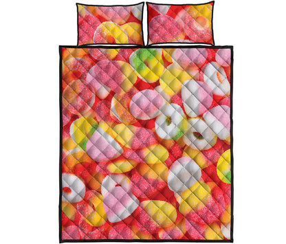 Sweet Gummy Print Quilt Bed Set