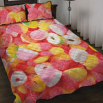Sweet Gummy Print Quilt Bed Set