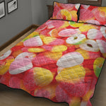 Sweet Gummy Print Quilt Bed Set