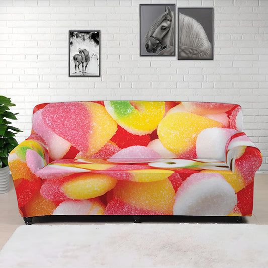 Sweet Gummy Print Sofa Cover