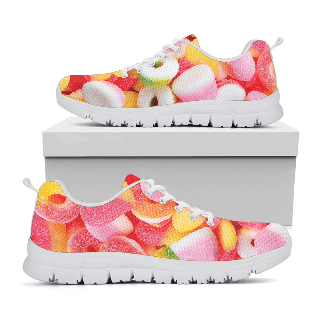 Sweet Gummy Print White Sneakers