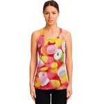 Sweet Gummy Print Women's Racerback Tank Top