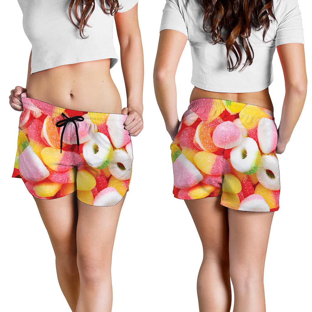 Sweet Gummy Print Women's Shorts