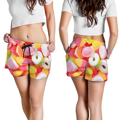 Sweet Gummy Print Women's Shorts