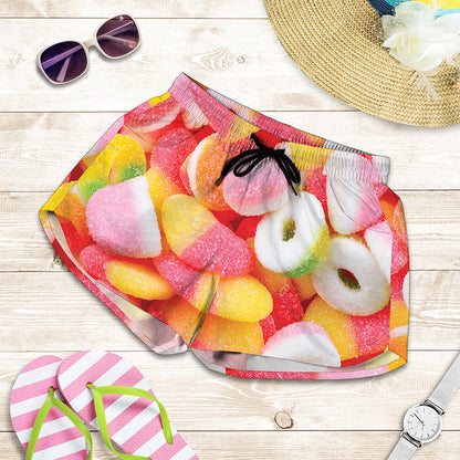 Sweet Gummy Print Women's Shorts