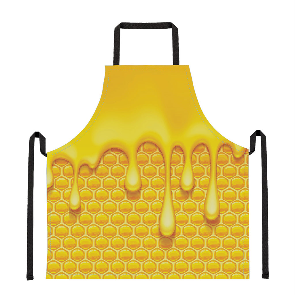 Sweet Honey Bee Hive Print Apron