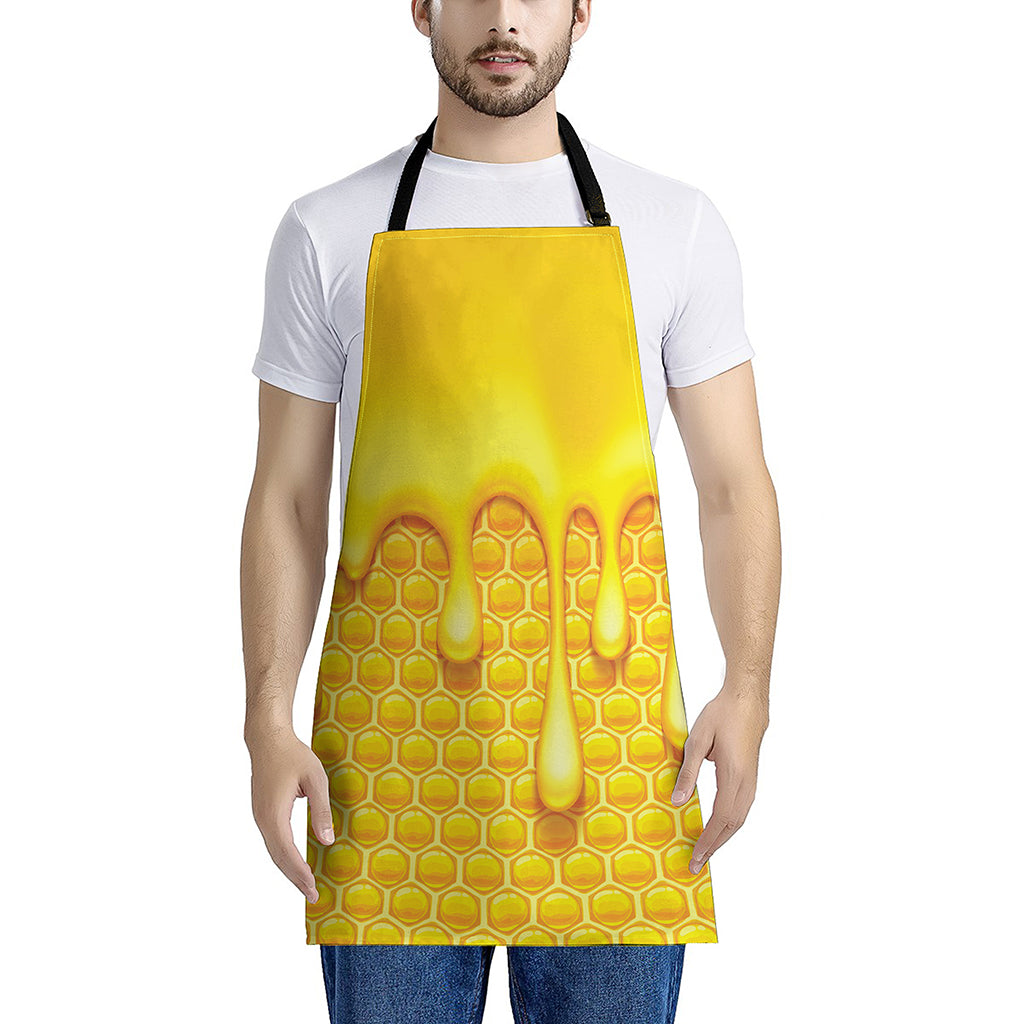 Sweet Honey Bee Hive Print Apron