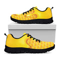 Sweet Honey Bee Hive Print Black Running Shoes