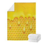 Sweet Honey Bee Hive Print Blanket