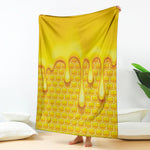 Sweet Honey Bee Hive Print Blanket