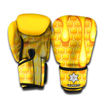 Sweet Honey Bee Hive Print Boxing Gloves