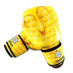 Sweet Honey Bee Hive Print Boxing Gloves