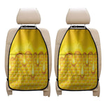 Sweet Honey Bee Hive Print Car Seat Organizers
