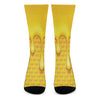 Sweet Honey Bee Hive Print Crew Socks