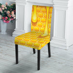 Sweet Honey Bee Hive Print Dining Chair Slipcover