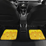 Sweet Honey Bee Hive Print Front and Back Car Floor Mats