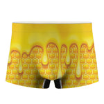 Sweet Honey Bee Hive Print Men's Boxer Briefs