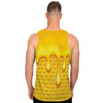 Sweet Honey Bee Hive Print Men's Tank Top