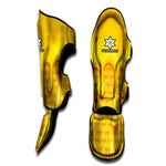 Sweet Honey Bee Hive Print Muay Thai Shin Guard