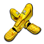 Sweet Honey Bee Hive Print Muay Thai Shin Guard