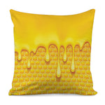 Sweet Honey Bee Hive Print Pillow Cover
