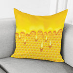 Sweet Honey Bee Hive Print Pillow Cover