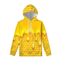 Sweet Honey Bee Hive Print Pullover Hoodie